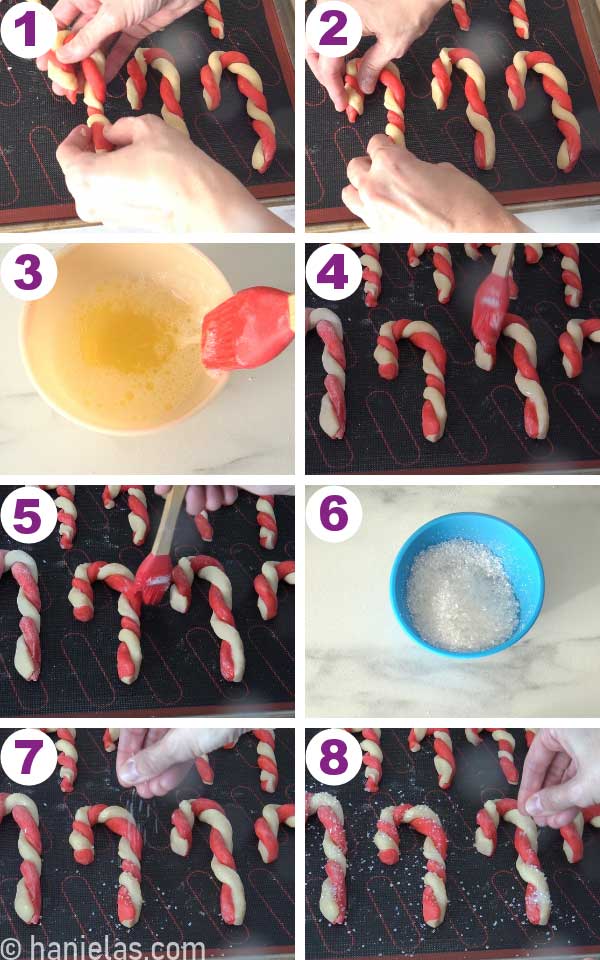 Steps on how to shape cookies.