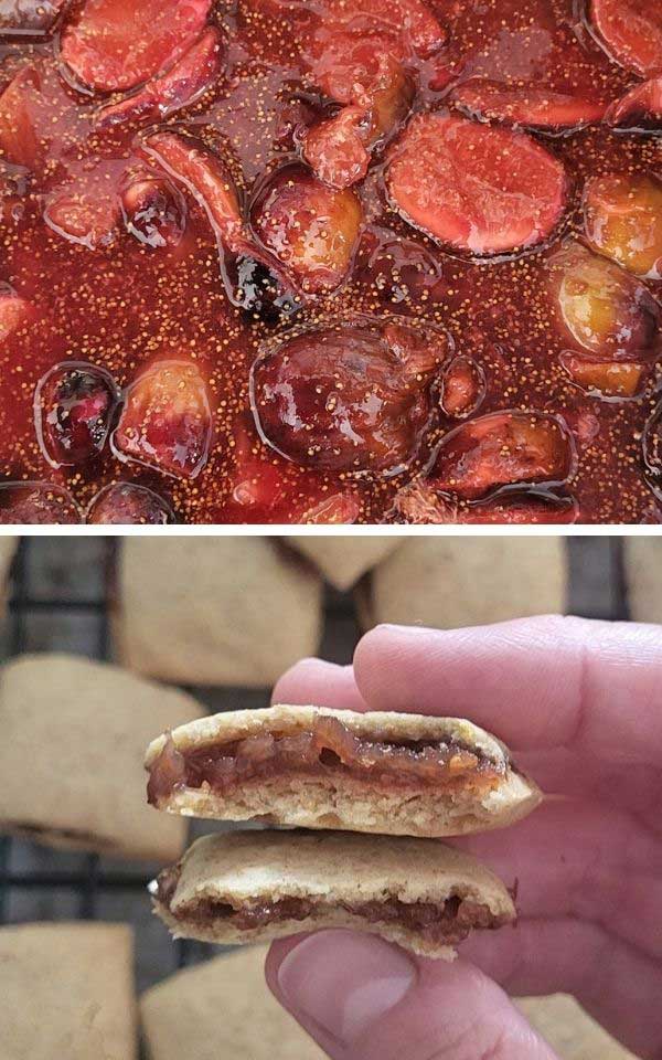 A close up of fig jam.